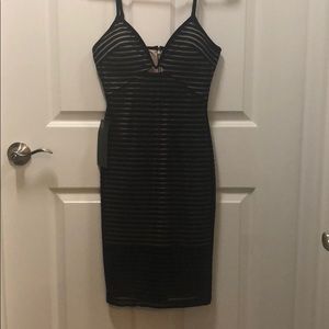 Black Midi Bebe Dress